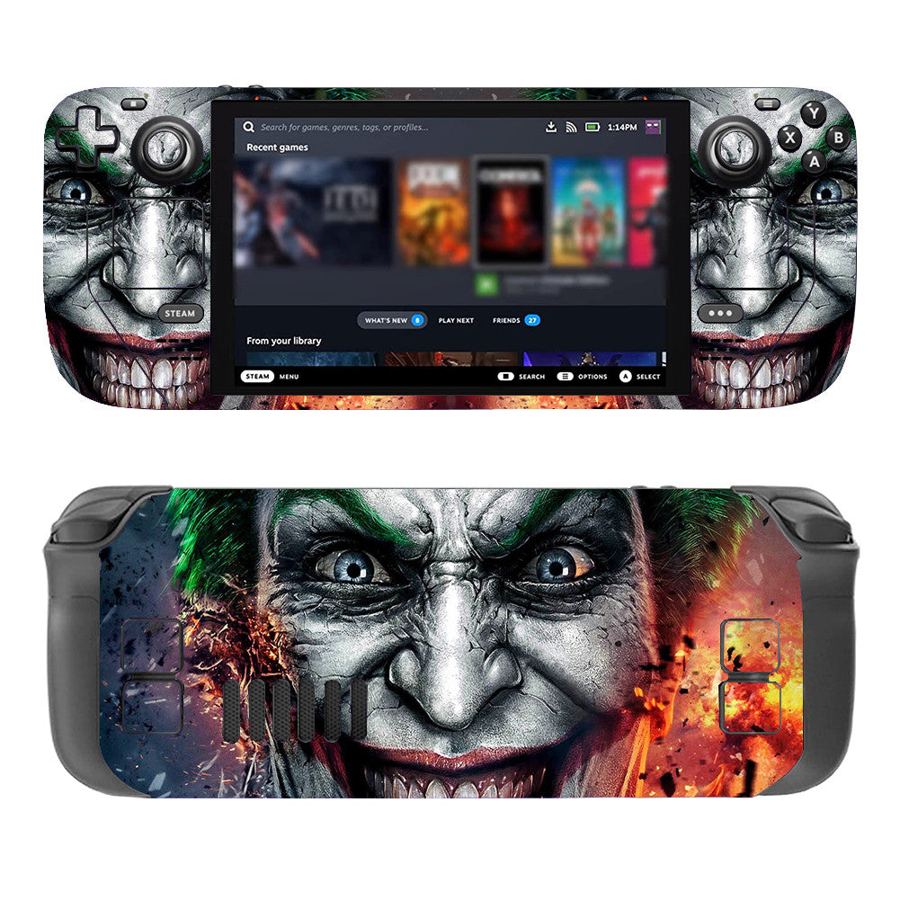 Durable and Stylish Steam Deck Protective Skin featuring Joker Artwork