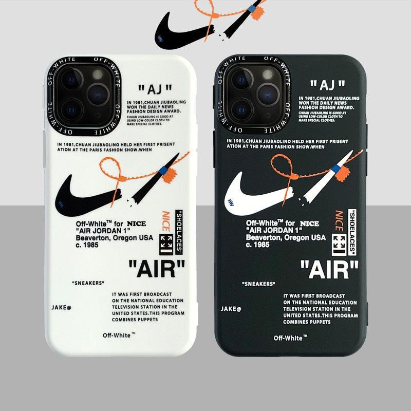 Nike Off-White Inspired iPhone Case - Sleek and Trendy Design