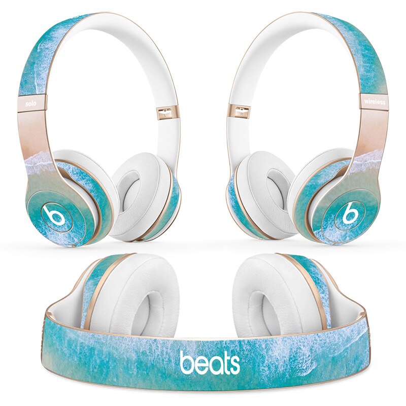 Headphone protective skins for the Beats Solo 2&3 Wireless headphone decals  with premium vinyl(Blue Camo)