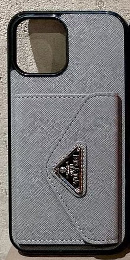 Stylish Prada iPhone case with space for up to 5 cards