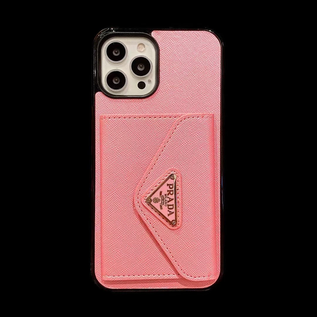 Stylish Prada iPhone case with space for up to 5 cards
