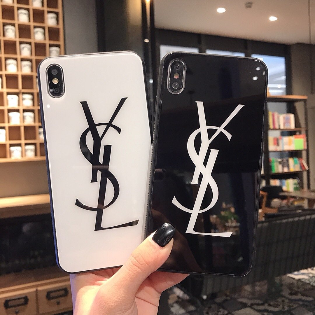 YSL Fashion Tempered Glass iPhone Case