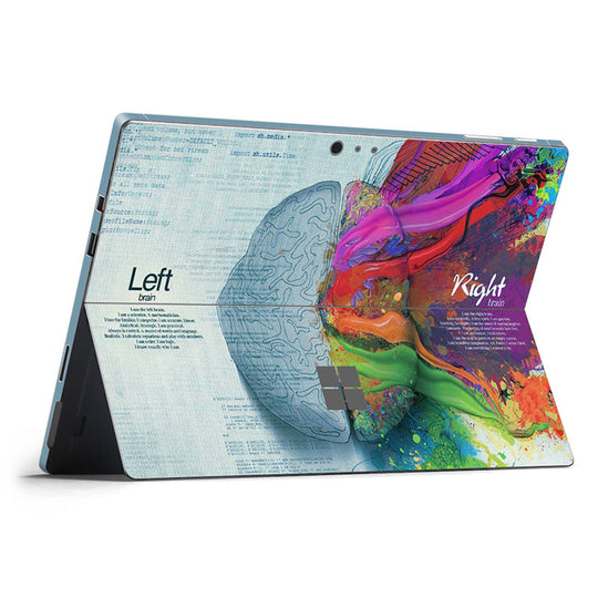 LEFT AND RIGHT BRAIN - MICROSOFT SURFACE PRO 5/ 6 PROTECTOR SKIN