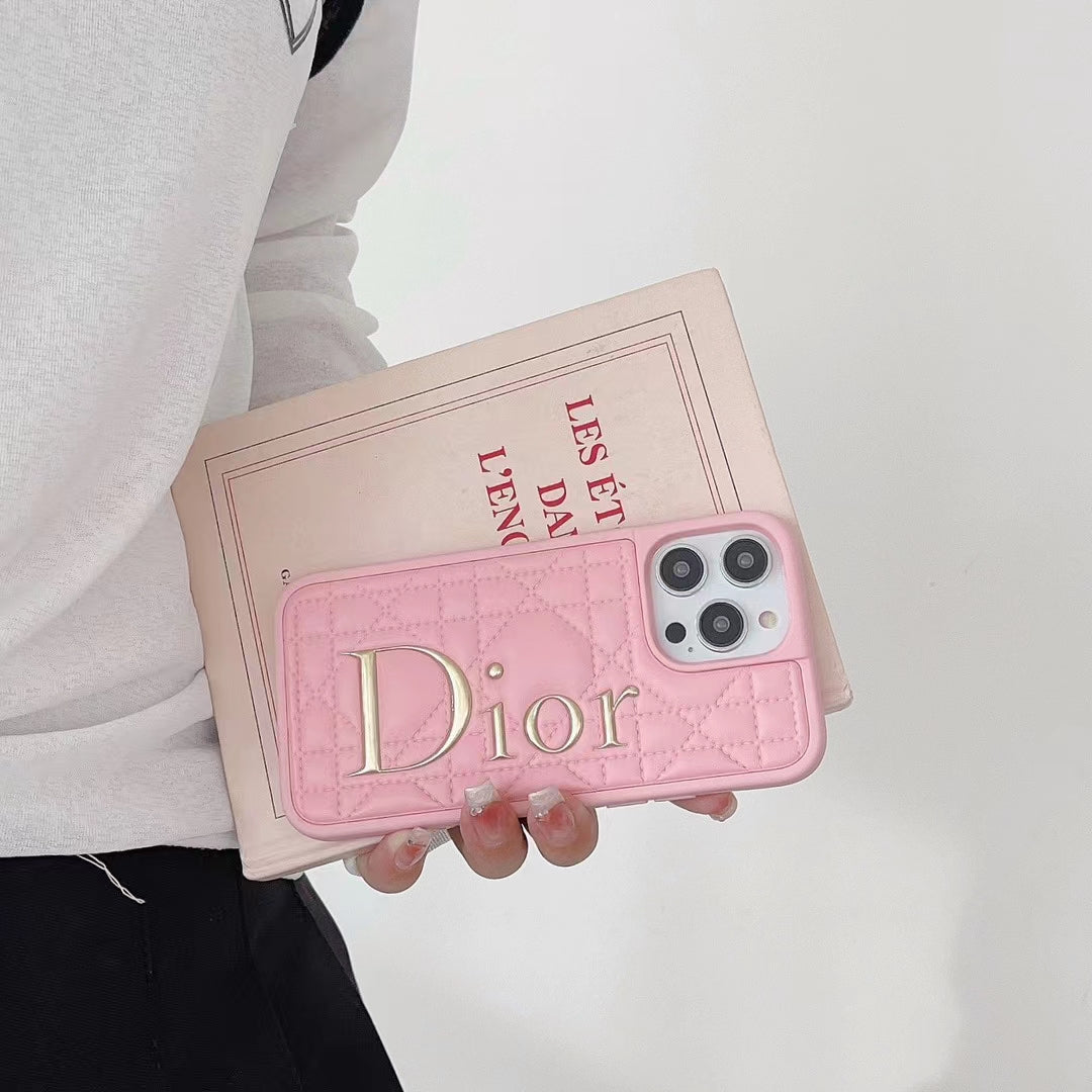 Chic and Secure: Dior Fashion Lady iPhone Case for a touch of refined style