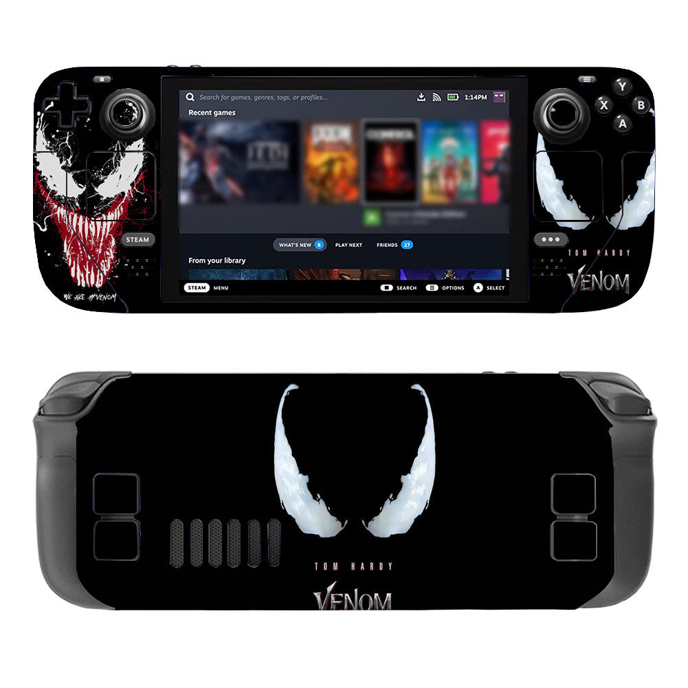 Venom Steam Deck Protector Skin - Front View