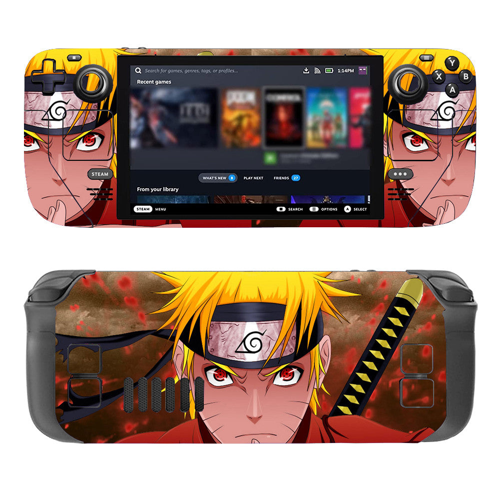 Naruto Steam Deck Protector Skin - Front View