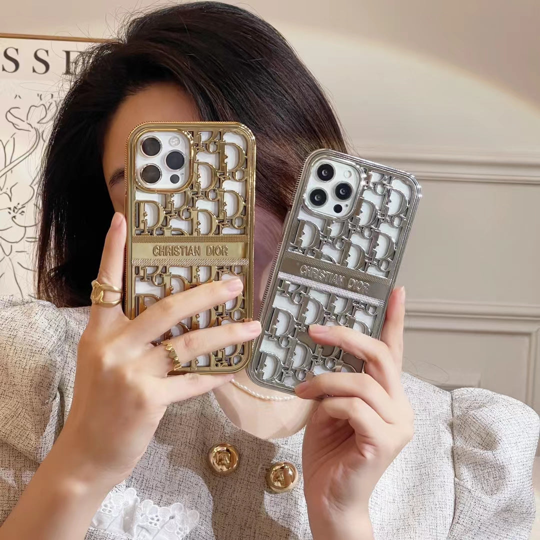 High-end Soft Case adorned with 3D Fashion elements for iPhone