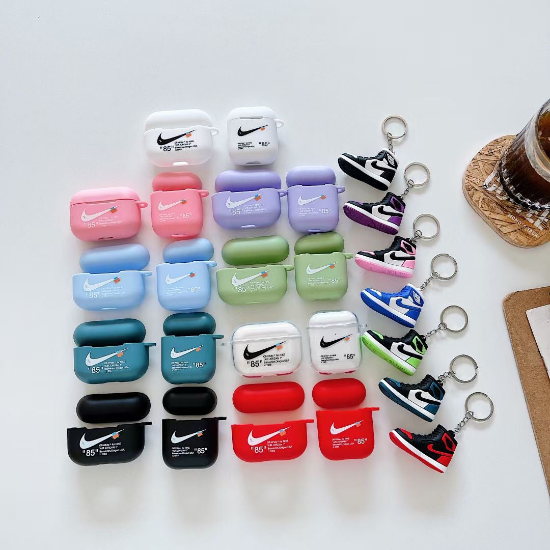 OFF-WHITE AIR JR & 3D Sneaker Keychain AirPods Case