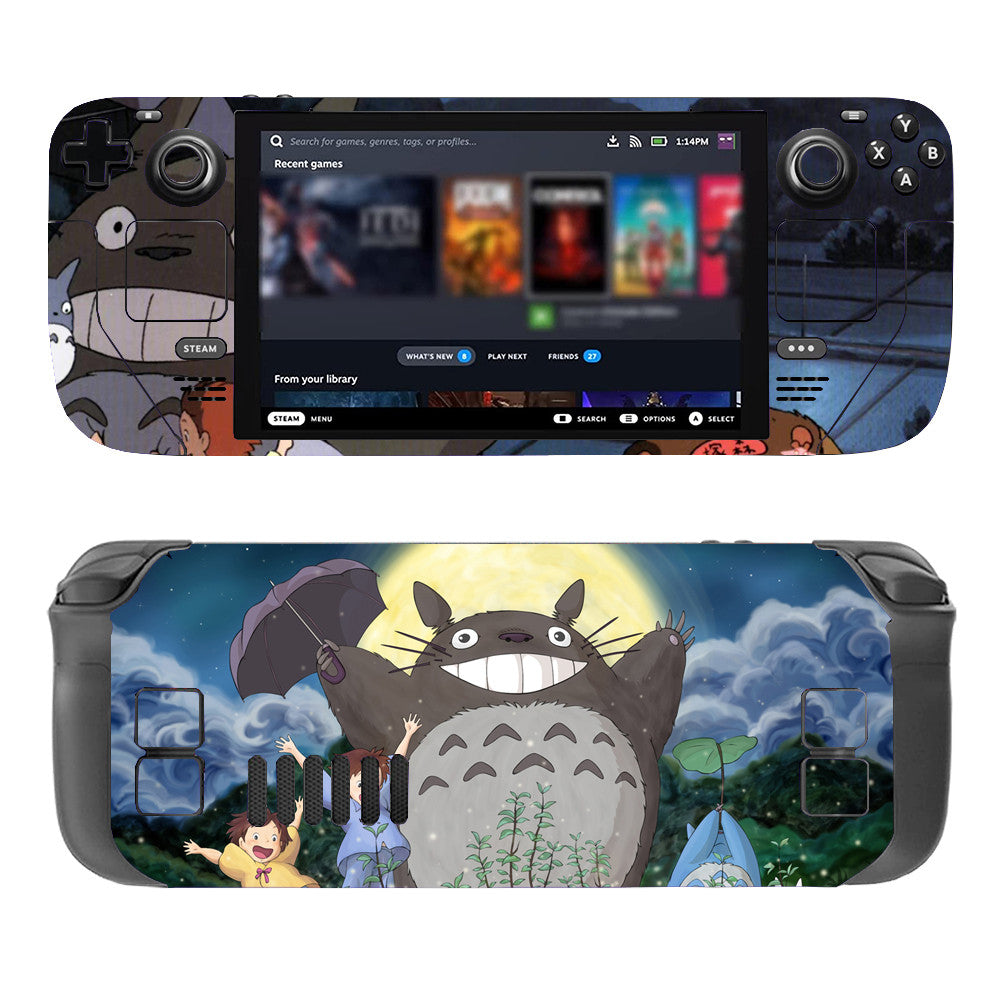 Totoro Steam Deck Protector Skin - Front View