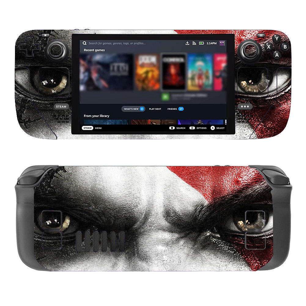 God of War Steam Deck Protector Skin - Front View