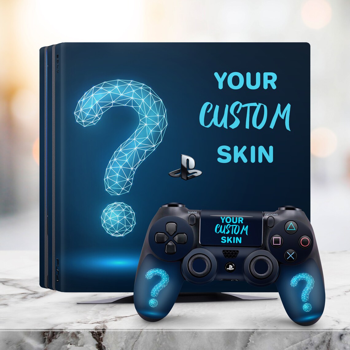 Customize your PS4 with our vibrant, easy-to-apply Protector Skin! Available for PS4, PS4 Slim, and PS4 Pro. Personalize with any design