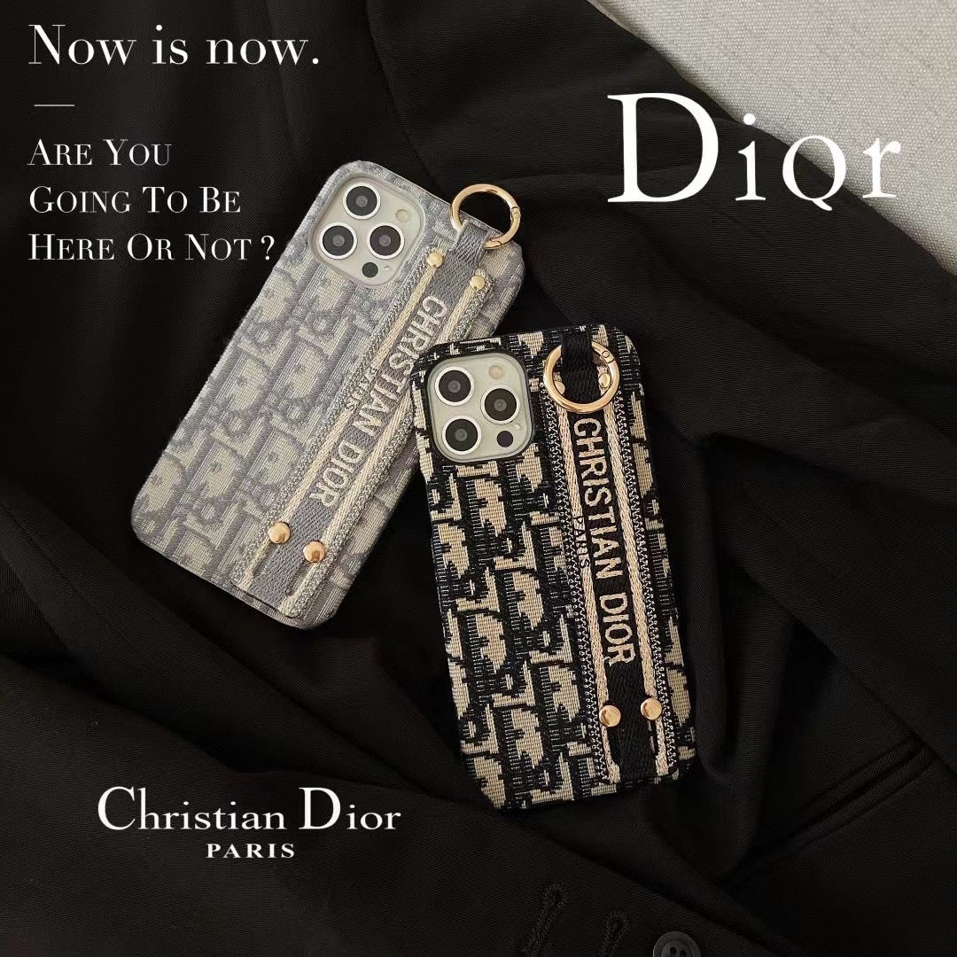 Soft TPU Material Ensures Safety in Dior iPhone Case with Hand Strap