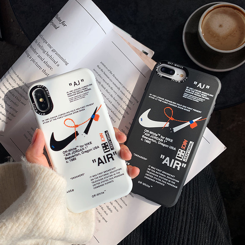 OFF WHITE X NIKE CASE FOR IPHONE 11 PRO MAX X/XS 8/7 PLUS - best-skins