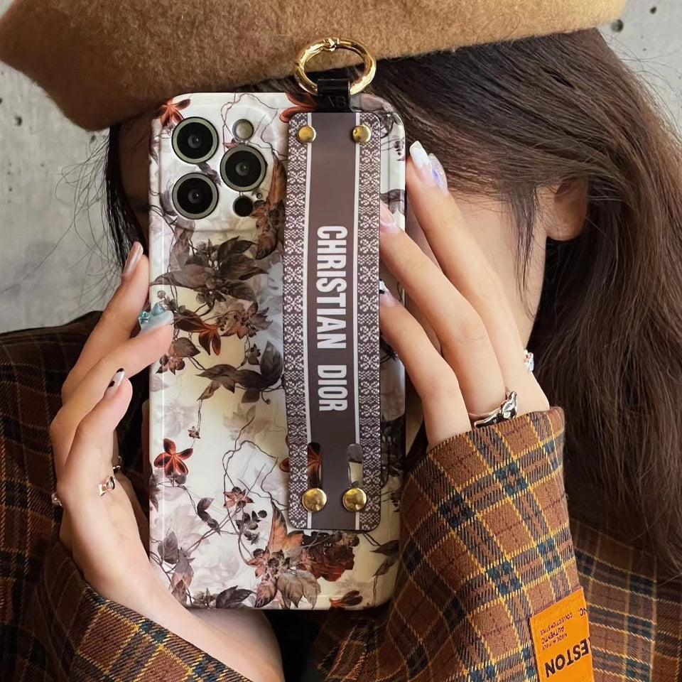 DIIOR LADY PHONE CASE WITH HAND STRAP FOR IPHONE X-13