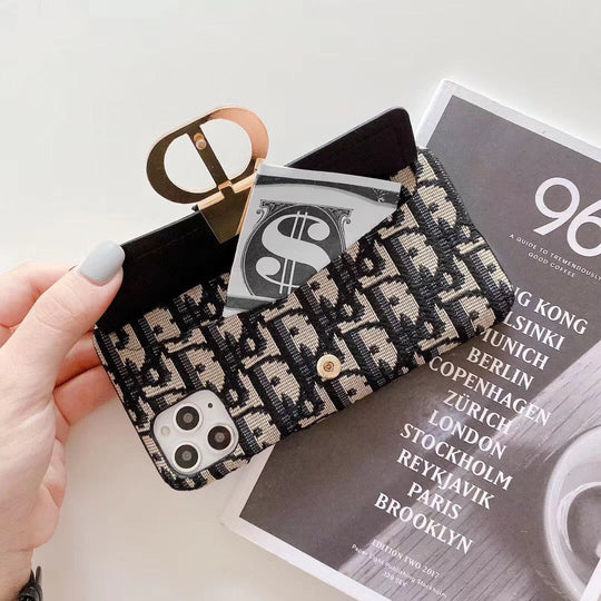 Chic Card Holder iPhone Case - Lady Dior Edition