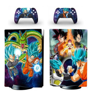 DRAGON BALL GOKU VEGETA SHENRON - PLAYSTATION 5 DISK & PS5 DIGITAL PROTECTOR SKIN
