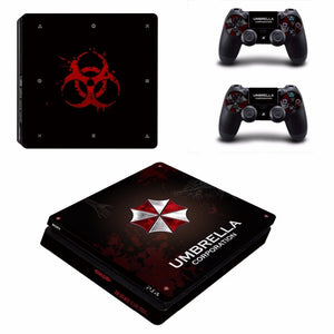 UMBRELLA RESIDENT EVIL - PLAYSTATION 4 SLIM PROTECTOR SKIN - best-skins