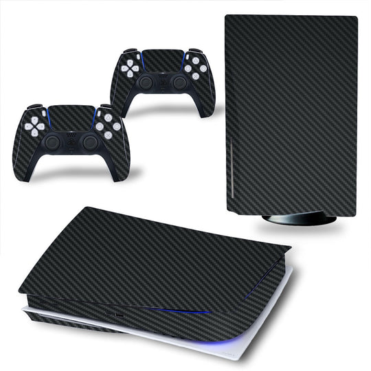 Carbon fiber forPS5 disk-based Edition Skin Sticker Decal Cover for Playtation 5 Console and 2 Controllers PS5 Skin Sticker