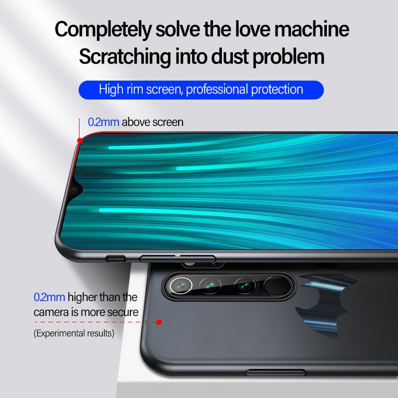 Ultra-thin Metal Bat Phone Case For Xiaomi Redmi Note 10 9 8 7 Mi 10 9 T 8 SE Lite Pro Luxury Matte PC Magnetic Protection Cover