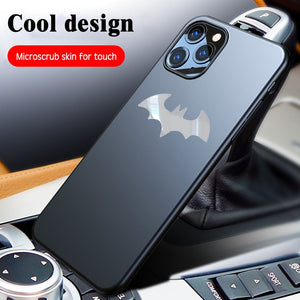 Metal Batman Frosted Hard Case For iPhone 12 12Pro 11 Pro MAX XR X SE2020 Thin Scrub Matte Cover For iPhone 7 8 6 6S Plus Cases