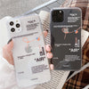 OFF WHITE TRANSPARENT CASE FOR IPHONE 11 PRO X XR XS MAX 7 8 6 PLUS - best-skins