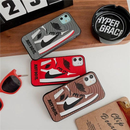 NK AIR JR SNEAKERS CASE FOR IPHONE 13 12 11 PRO MAX X XR XS 8 7 PLUS