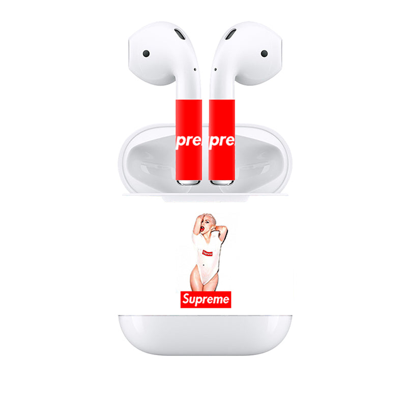 SUPREME - AIRPODS PROTECTOR SKIN DECAL - best-skins