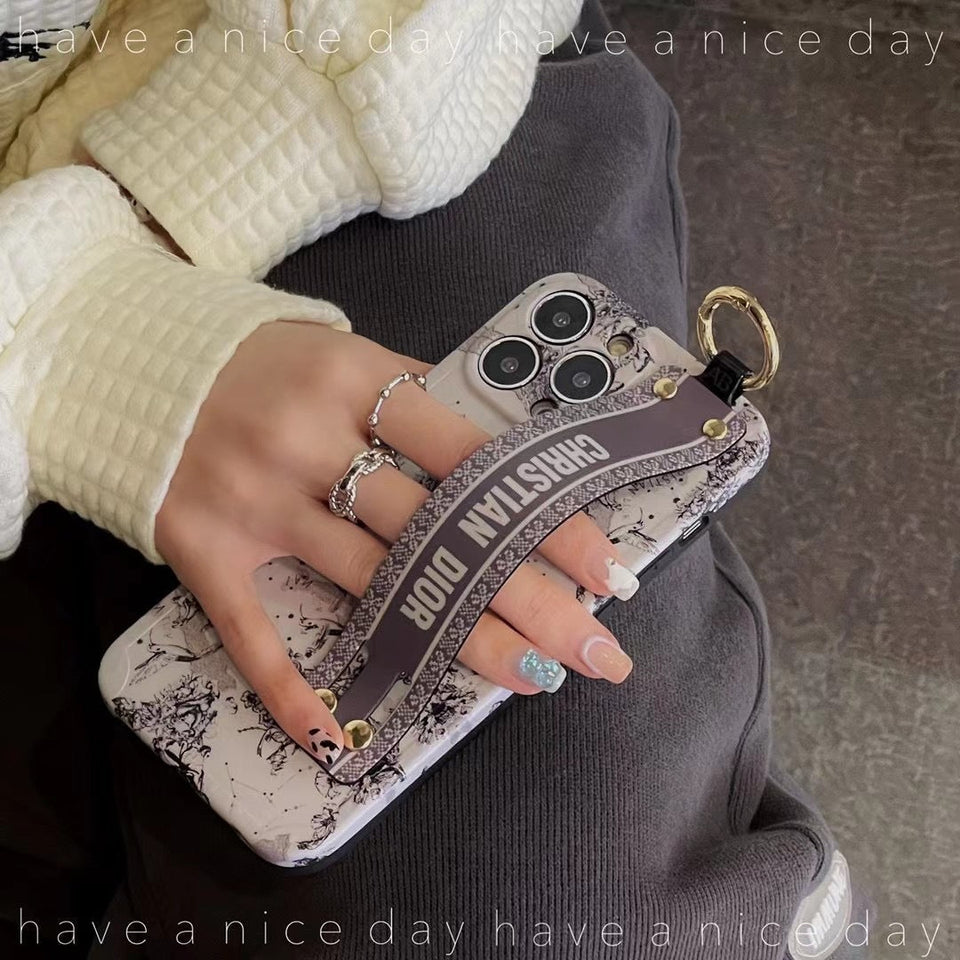 DIIOR LADY PHONE CASE WITH HAND STRAP FOR IPHONE X-13