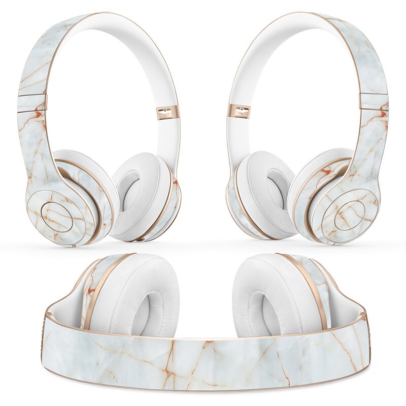 WHITE MARBLE - BEATS HEADPHONES WIRELESS SOLO PROTECTOR SKIN - best-skins