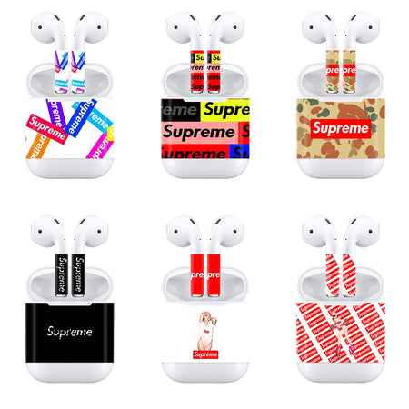 SUPREME - AIRPODS PROTECTOR SKIN DECAL - best-skins