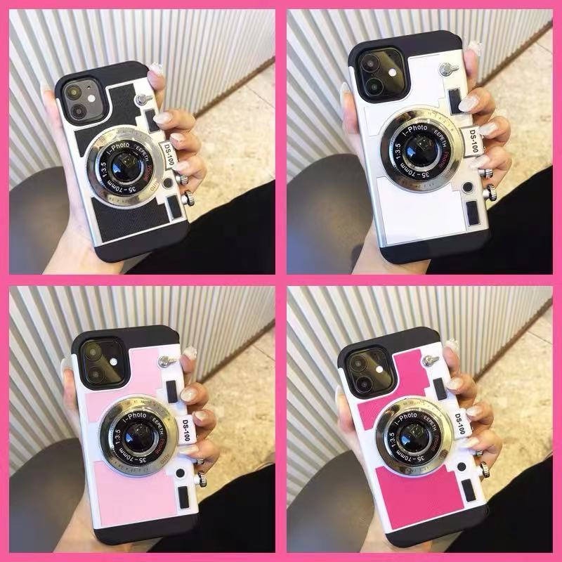 LUXURY 3D RETRO CAMERA EMILY IN PARIS PHOTOGRAPHY LOVERS PHONE CASE FOR IPHONE 7-13